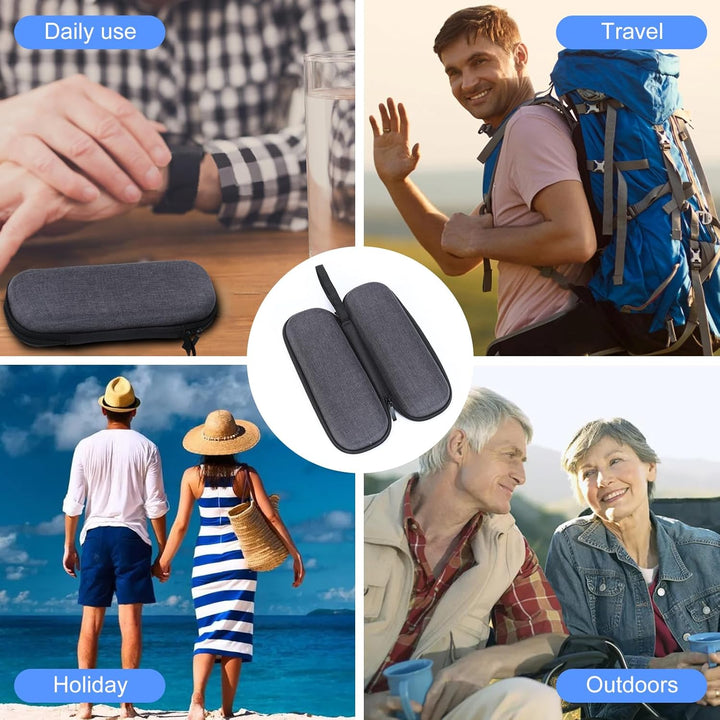 Insulin Pen Travel Case with 2 Ice Packs – Portable Diabetic Medication Cooler Bag, Oxford Fabric, Water-Resistant Shockproof Organizer for Insulin Pens, Vials and Medical Supplies