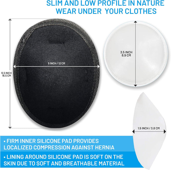 Umbilical Hernia Belt - for Women and Men – Abdominal Hernia Binder for Belly Button Navel Hernia Support, Helps Relieve Pain - L/XL