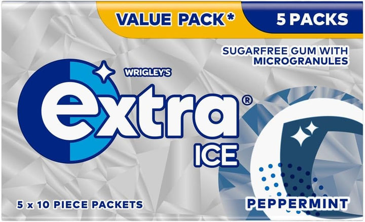 Wrigley'S  White Chewing Gum, Peppermint Flavour, 30 Packs of 10 Pieces, Sugar Free Bulk Pack Gum with Xylitol (300 Pieces)-Packaging May Vary