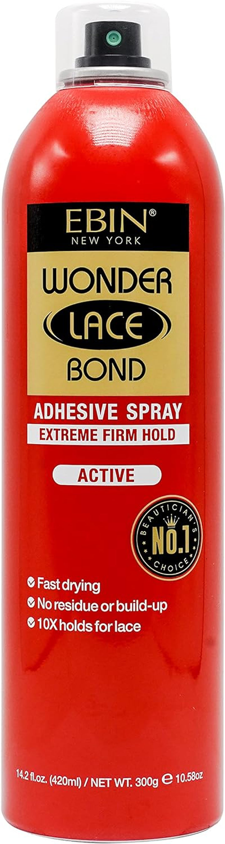 Wonder Lace Bond Adhesive Spray - Supreme Extreme Firm Hold 80Ml | Fast Drying, No Residue, No Build Up, Powerful All-Day Hold, Daily Wig Application