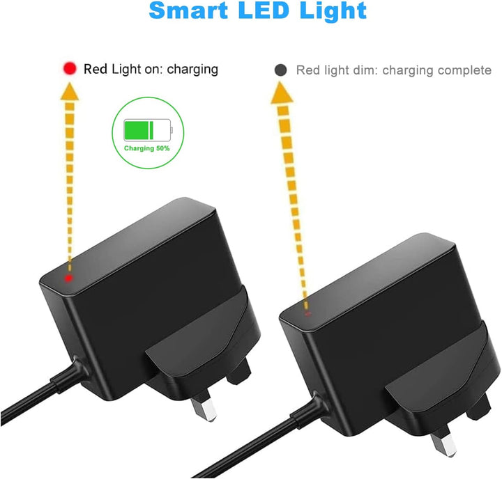 4.3V Charger Compatible with Philips A00390 MG3720 MG3730 BT3206 MG5730 MG3722 QP2520 QP2620 MG3740 MG5720 Shaver Beard Trimmer, 3-Pin UK Plug Adapter, 5FT Charging Cable