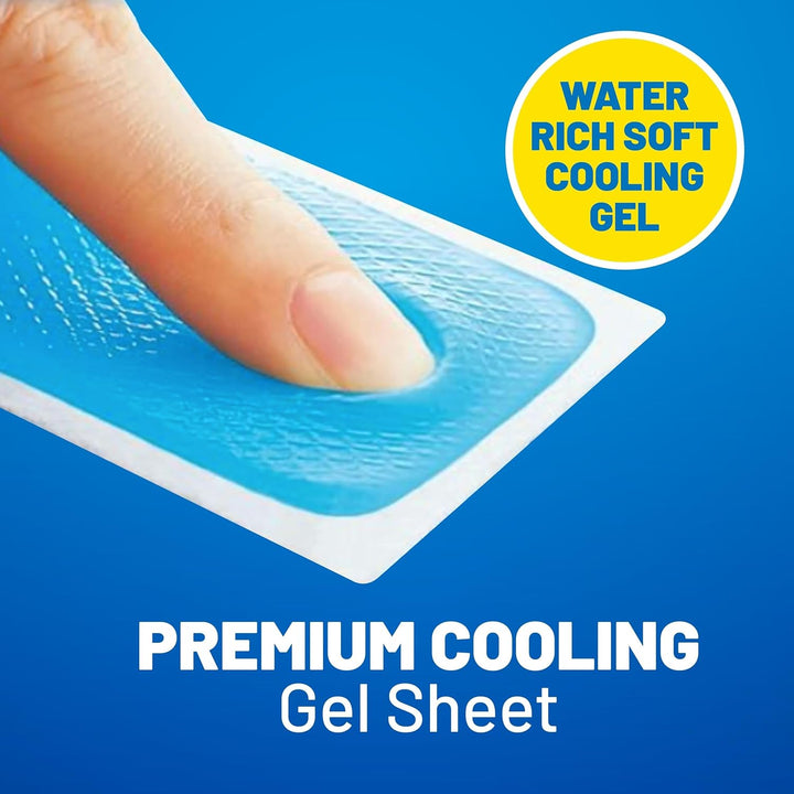 MIGRAINE Cooling Gel Sheets/ 4 Pack/Immediate Cooling Relief for Migraine & Severe Headache