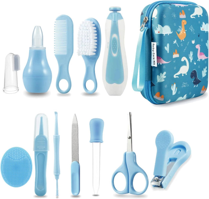 19 in 1 Baby Healthcare and Grooming Kit for Newborn, Baby Nursery Health Care Set Kit for Infant Toddlers Kids, Blue