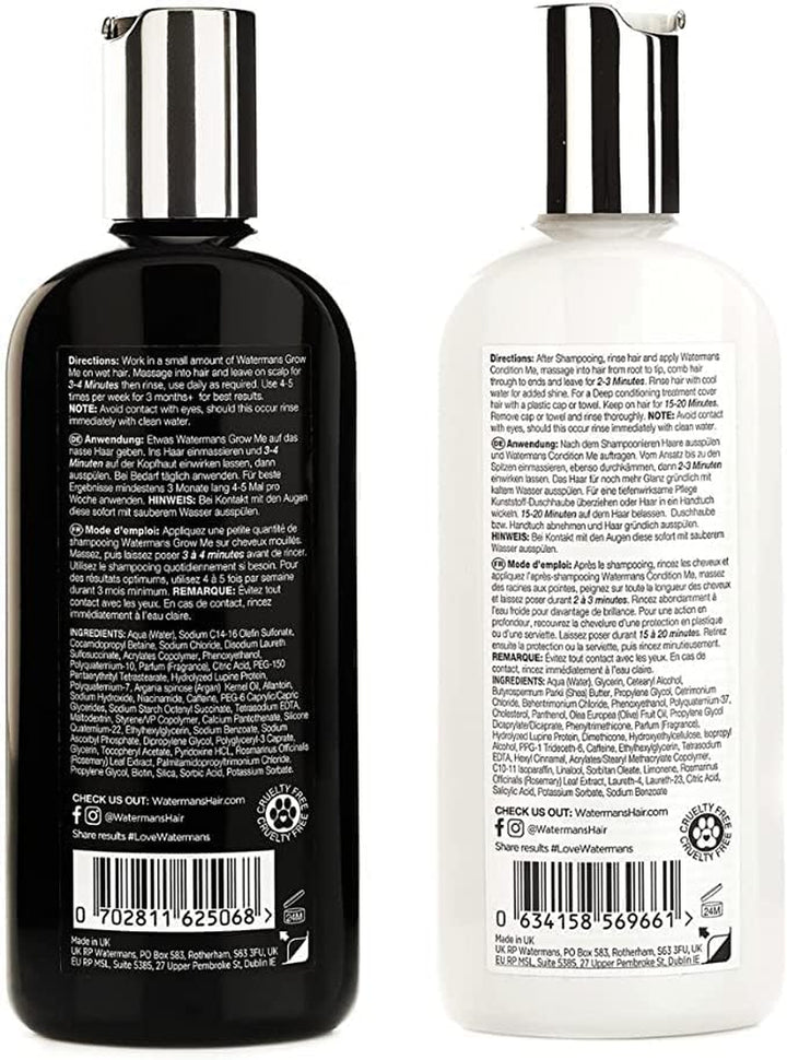 Hair Growth Shampoo & Conditioner by  UK Biotin, Argan Oil, Allantoin, Rosemary, Niacinamide, Lupin. Male & Female Hair Loss Products
