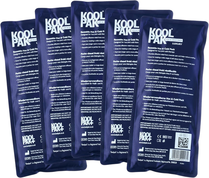 Hot and Cold Gel Packs Reusable - 12Cm X 29Cm Microwaveable Heat Pack for Pain Relief - Long-Lasting Therapy with Soft Nylon Cover - Flexible Design for Stomach, Back, Neck & Legs (Pack of 1)