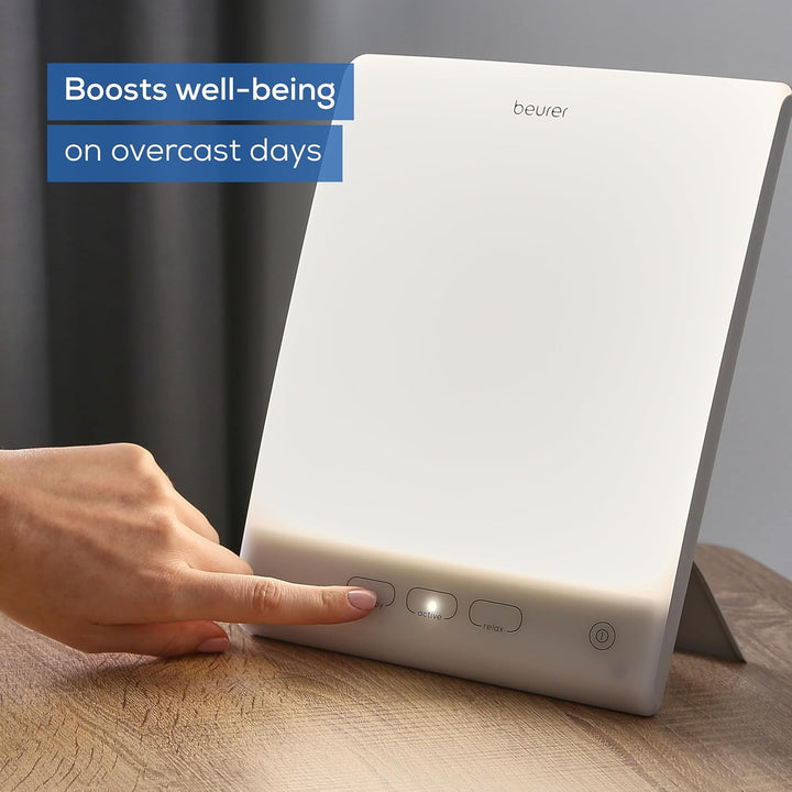 TL45 Perfect Day Daylight Therapy Lamp, Simulation of Daylight at 10,000 Lux Medically Recognised to Ease Symptoms of SAD, 3 Functions to Regulate Day/Night Rhythm, Energise, Focus and Rest