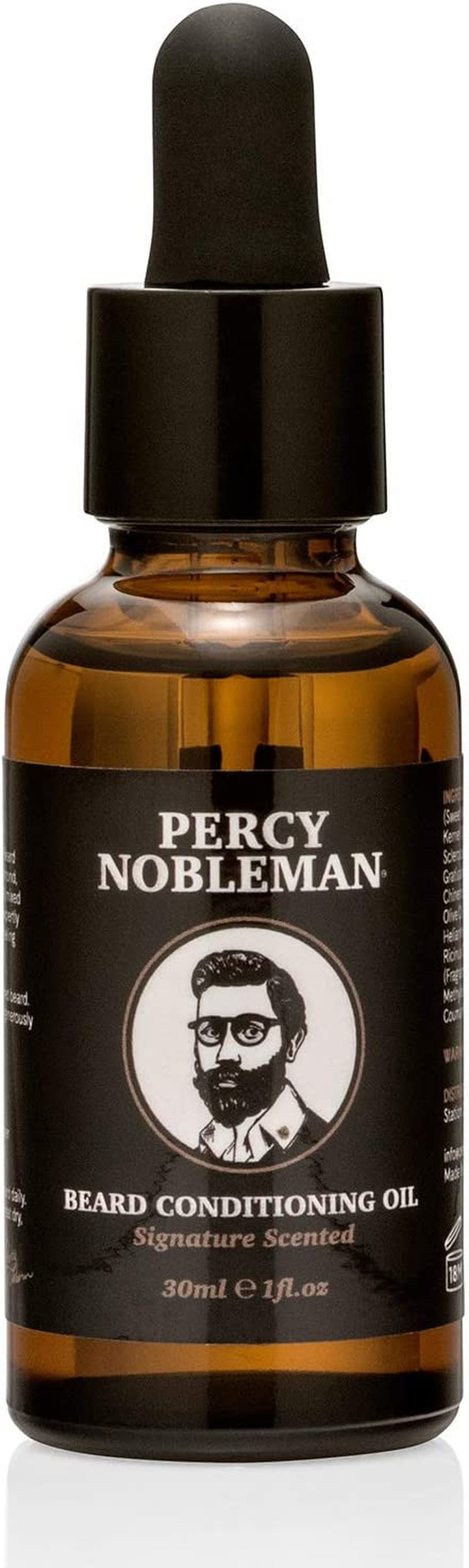 Beard Oil – 99 % Natural Conditioning & Grooming Oil – Argan, Jojoba, Avocado, Almond & Marula Oils – Vanille Musk Scent – Softens, Nourishes & Tames Coarse Beards (30 Ml)