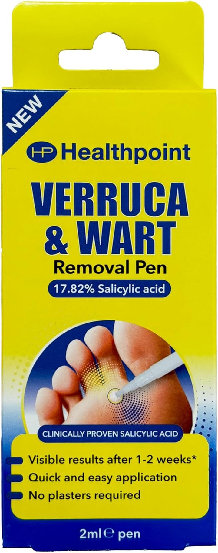 Verruca and Wart Removal Patches, 10 Patches in 2 Sizes, Dermatologically Tested, Prevents Risk of Bacterial Infection, for Hands and Feet, Prevents the Spread of Warts