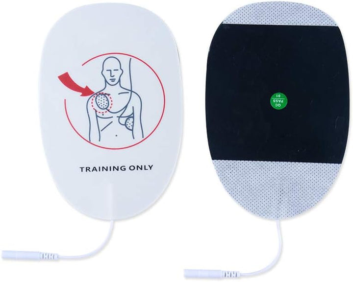 4 Pieces AED Training Device Patches First Aid Training Replacement AED Pads Adult Training Universal Trainer