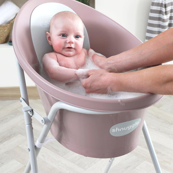 New Foldable Baby Bath Tub Stand | Collapsible Lightweight Easy Store Bath Stand | Ideal for Newborn 0-6 Months