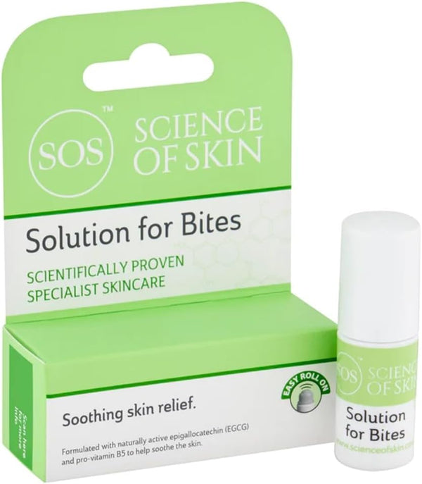 Solution for Bites - Roll on after Bite Relief for Stings, Bites, Itching - Helps to Soothe and Calm Irritated Skin