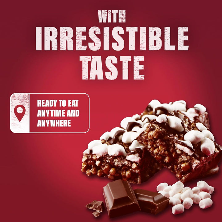 Tasty Balanced Meal Bar, Low Calorie Replacement Bars for Weight Loss and Diet, High Protein, Healthy Snacks for Adults with 23 Vitamins and Minerals, Rocky Road Flavour, Multipack, 16 X 60 G