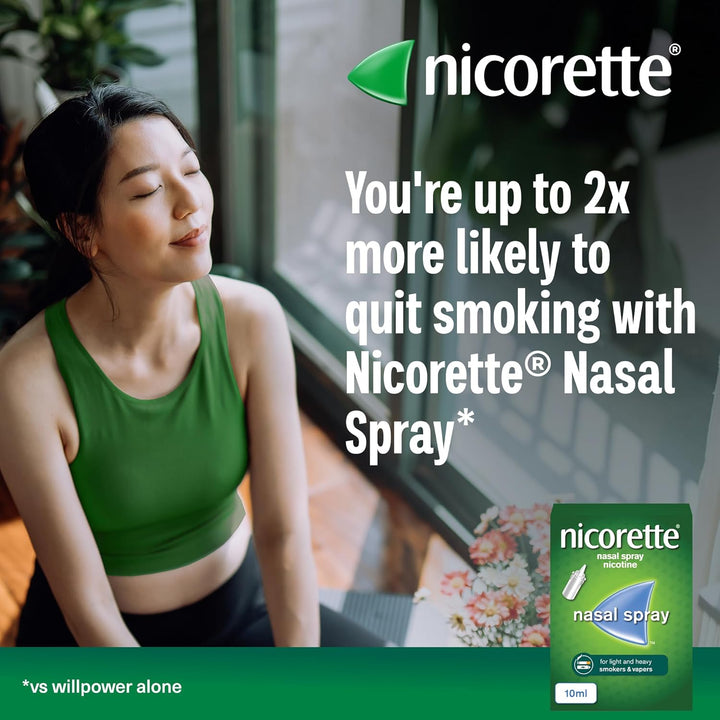 Nasal Spray (1X 10Ml), Fast-Acting Nicotine Nasal Spray to Help Stop Smoking, Cessation Aid for Relief from Cravings and Nicotine Withdrawal