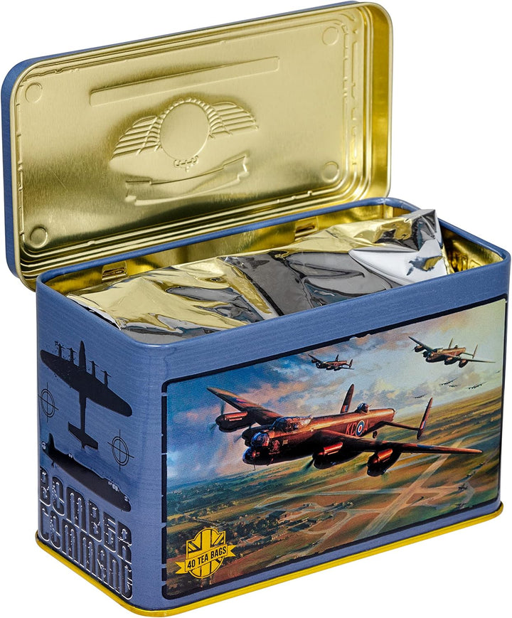 Lancaster Bomber Tea Tin with 40 Breakfast Teabags