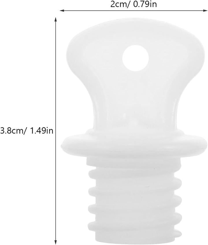 Hot Water Bottle Plug 2Pcs Hot Water Bottle Stopper Rubber Small White Cover Lids