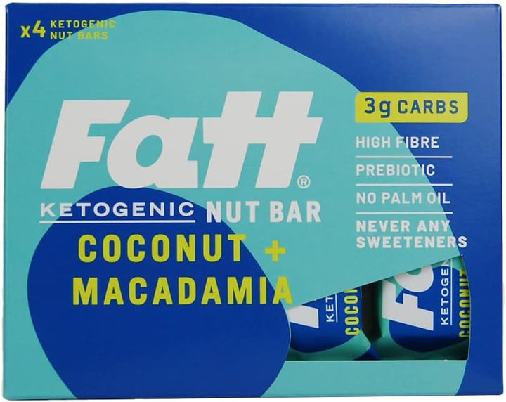 Keto Bars - Caramel & Sea Salt - 4 X 30G - 2G Carbs - 100% Natural - Low Carb, Low Sugar, High Prebiotic Fibre, Vegan & Sweetener Free - bar