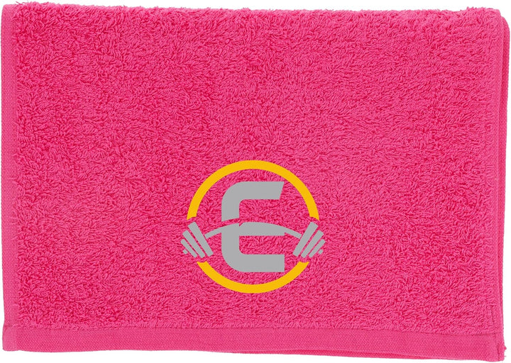 Gym Towel with Monogrammed Embroidery Initial Gift for Men & Women, Training Accessory Gift, Gym Towel Present for Weight Lifting Birthday, Retirement, Christmas - Black, J