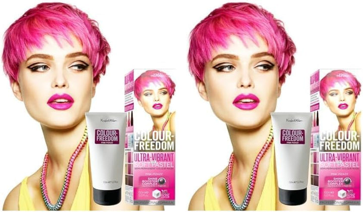 Colour-Freedom 150Ml Mystic Purple Semi-Permanent Hair Colour - Ultra-Vibrant Vegan Friendly Colour Mask with Shine Booster Complex - Ammonia Free Colour Lasts up to 6-10 Washes