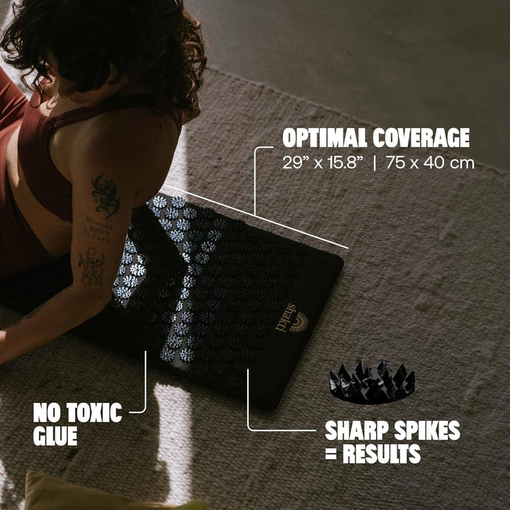 Acupressure Mat for Relaxation, Level 1, 8,000 Signature Spikes That Massage Muscles, Aid Sleep & Unlock Inner Tension | Similar to Acupuncture, No Needles Required