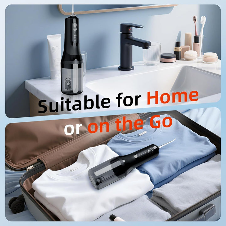 Water Flossers for Teeth Cordless, 2025 Upgrded Water Dental Flosser Remover with 5 Jet Tip and 4 Modes, Irrigator Dental with Ultra-Long Standby, Lp7 Waterproof Electric Flossers for Tavel and Home