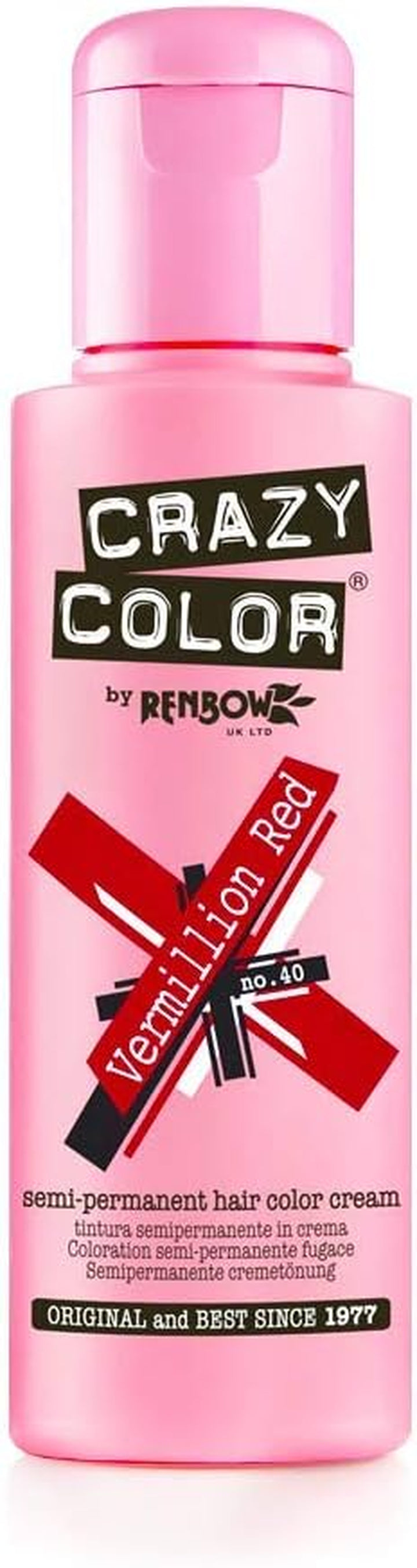 2X  Semi-Permanent Hair Dye 2X 100Ml (Fire Red)