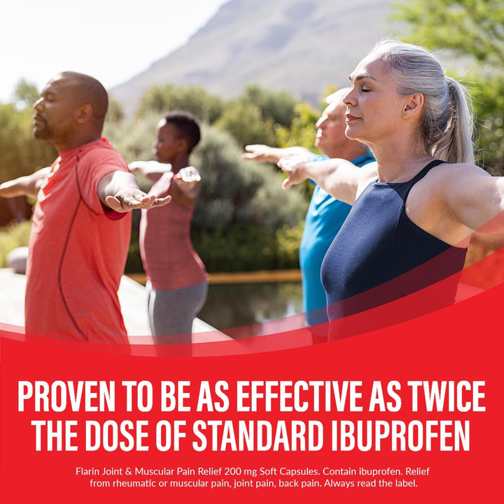 Joint and Muscular Pain Relief, 200 Mg Soft Capsules, Muscle, Rheumatic, Joint and Back Pain Relief, Lipid Ibuprofen, Unique Lipid Formulation, Painkillers, 16 Soft Capsules