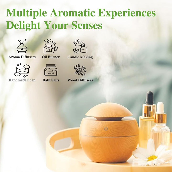 Fruity Fragrance Essential Oil Set, Coconut, Cherry, Apple, Strawberry, Mango Scents Oils for DIY Soap Candle Making, Diffuser Oil Set for Home Office Car Aromatherapy, 10 Pcs X 10Ml