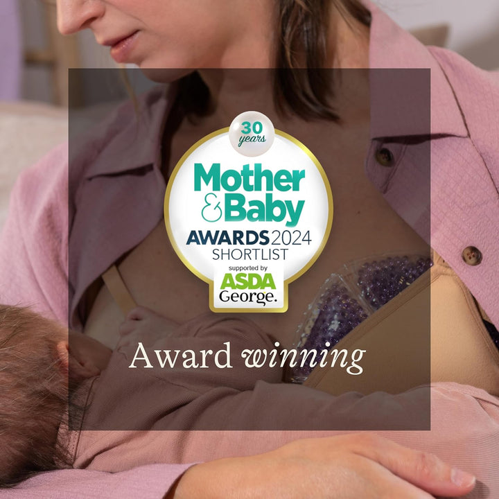 Hot & Cold Breast Therapy Gel Pads - 2 Pack with Soft Covers - Breastfeeding Compress - Helps Relieve Discomfort from Common Breast Feeding Conditions - Hospital Bag Maternity Essentials