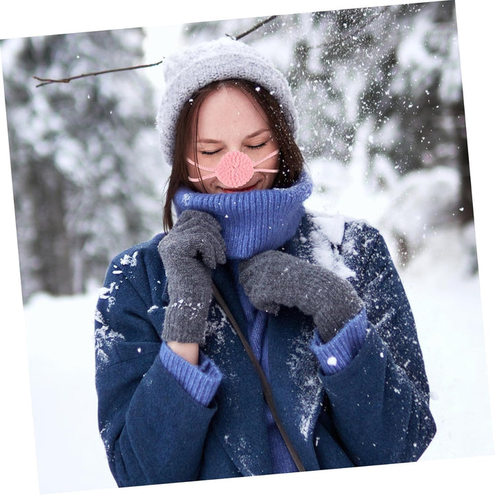Knitted Nose Warmer for Winter Outdoor Activities Soft Nose Cover Mask for Men Women Cold Weather Protection for Skiing and Snowboarding