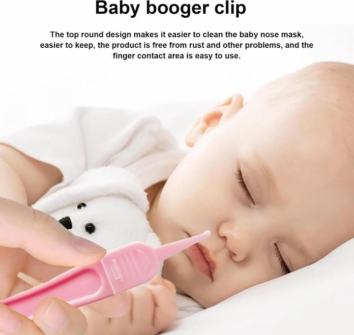 Nose Tweezers for Kids, Baby Daily Care Delicate Cleaning, Prevent Choking, round Top Design and Easy Use, No Rust, Use Simply, for Cleaning Ear Canals, Nasal Passages