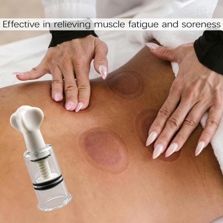 2 Pcs Thickened Hand-Twist Vacuum Cupping Set Health Benefits Moisture Removal Home Use Rotating Suction Therapy for Fatigue Relief Stress Reduction