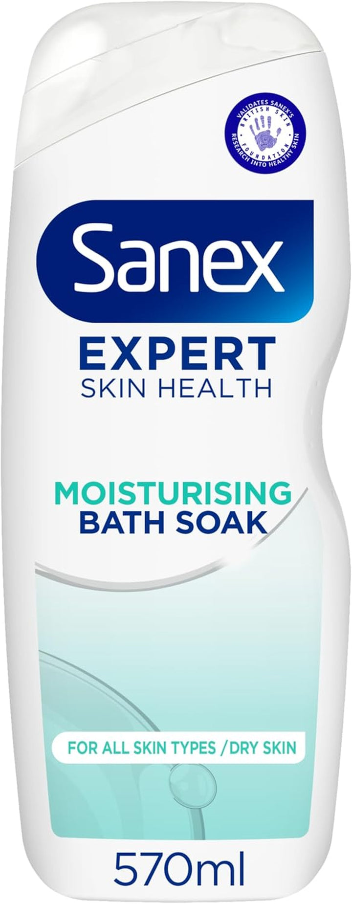 Expert Skin Health Moisturising Shower Gel 570Ml - Body Wash for Men & Women - Gently Cleanses - Hydrates & Softens Skin - 12H Hydration - Advanced Prebiotic Complex Formula - Vegan