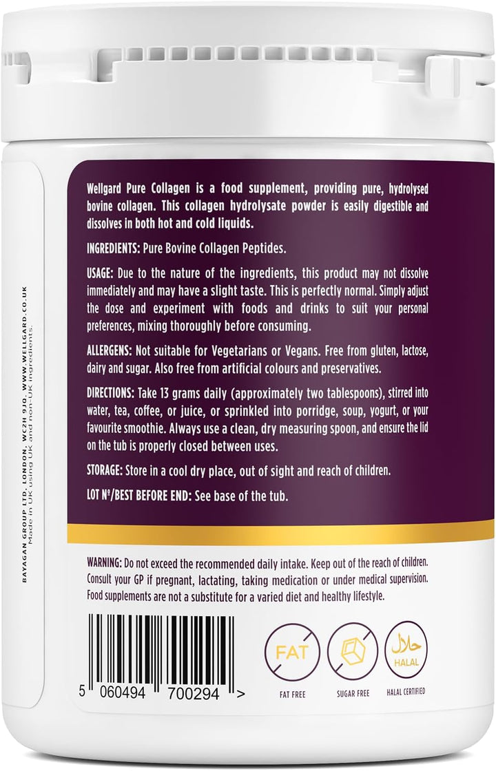 Collagen Powder, Gold Standard Bovine Collagen Peptides Powder by  - High Levels of the 8 Essential Amino Acids, Collagen Supplements, Halal & Kosher, Made in UK