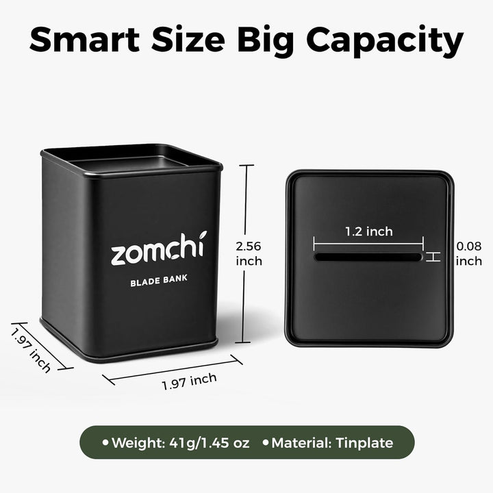 Razor Blade Bank for Safety Razor Blade Storagement, Used Double Edge Safety Razor Blade Disposal Case
