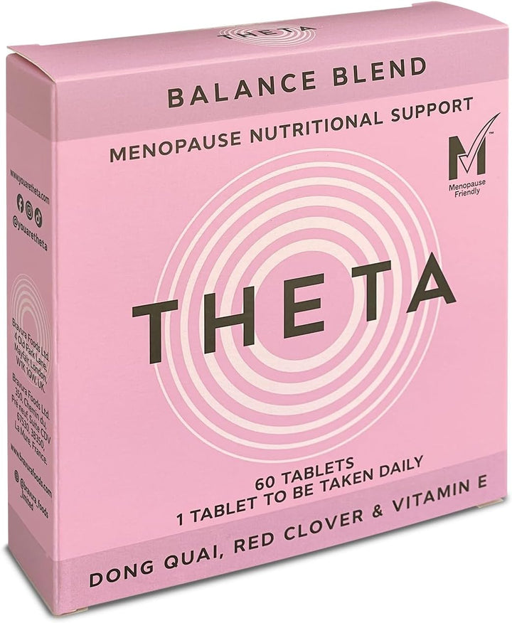 Balance Blend Menopause & Perimenopause Supplement for Symptom Relief | Specific Blend of Dong Quai, Red Clover & Vitamin E to Ease Hot Flushes, Night Sweats & More | 60 Mtick Certified Tablets