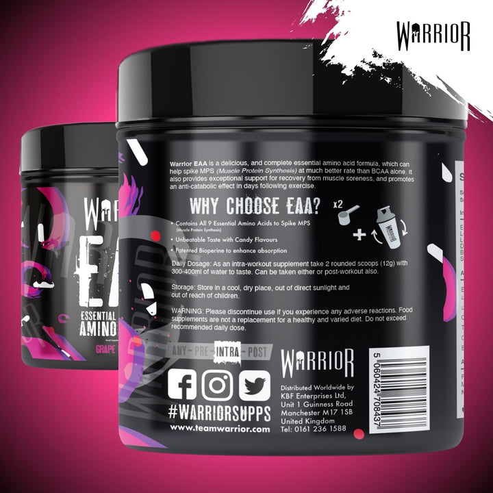 EAA - Essential Amino Acids - 360G - Provides Exceptional Support for Recovery & Muscle Soreness - Formula Includes Cyclic Dextrin, Taurine and More, Grape Bubblegum