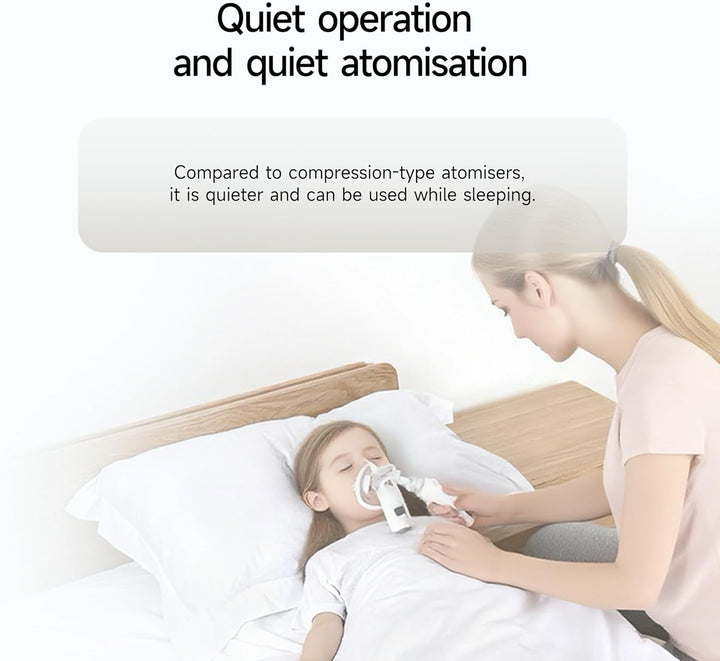 Portable Nebuliser Machine for Kids and Adults, Silent Mesh Nebuliser Ideal for Travel and Home Use（M105T）