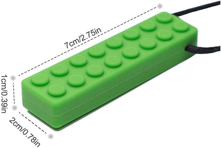 Chew Necklace, Sensory Chew Necklace Bundle for Kids with Chewing, ADHD, Autism, Biting Needs, Oral Motor Chewy, Silicone Necklace Made from Food Grade Silicone Safety, for Boys&Girls(5 PCS)