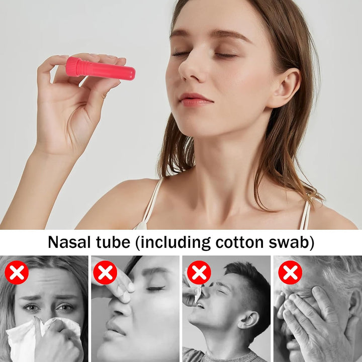 10 Pcs Essential Oil Aromatherapy Inhaler, Refillable Nasal Inhaler Blanks with Unscented Wicks or Aromatherapy on the Go（10 Colors）