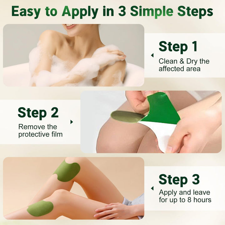 Knee Pain Relief Patches,Pain Relief Patches,45Pcs Wormwood Knee Patches for Pain Relief Herbal Knee Heat Pads for Arthritis Joint & Muscle Soreness Fast Acting Herbal Pain Relief Knee Plasters