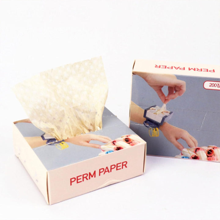 200Pcs Disposable Ultrathin Perm Papers for Hair Salon - Hot and Cold Perming, Professional Hairdressing End Papers for Perm Rods