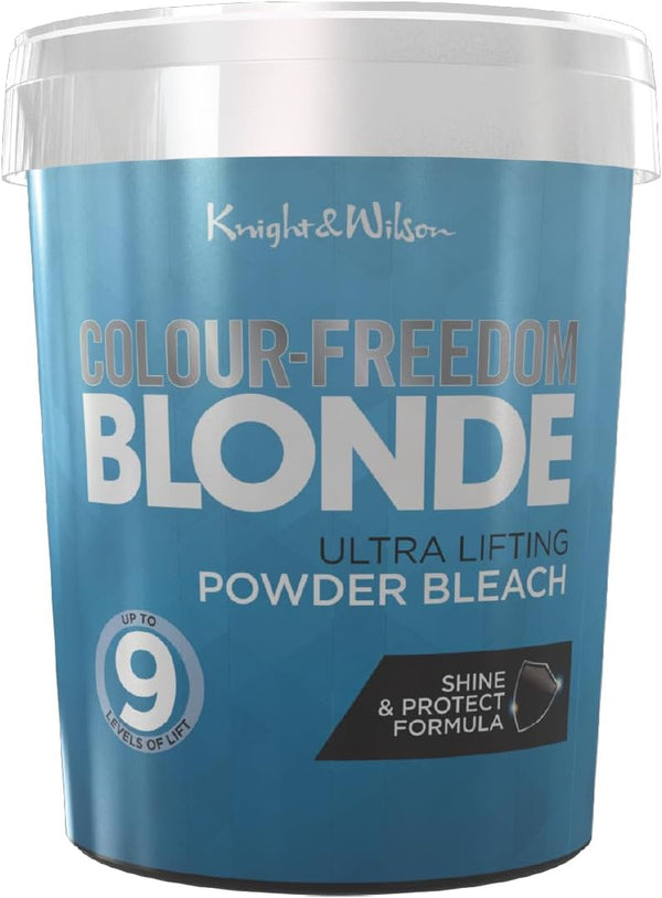 Colour Freedom Professional Ultra High Lift Hair Bleach Powder, White Blonde, 500G, up to 9 Levels of Lift