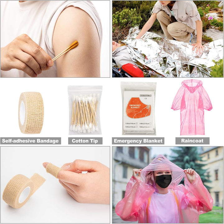 140 Piece Boat Emergency Kit 2-In-1 Waterproof First Aid Kit