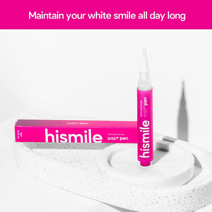 Pap+ Whitening Pen, Tooth White Pen, Peroxide-Free Teeth Whitened, Sensitivity Free, Tooth Lightening Stick, Whitening Hard to Reach Places