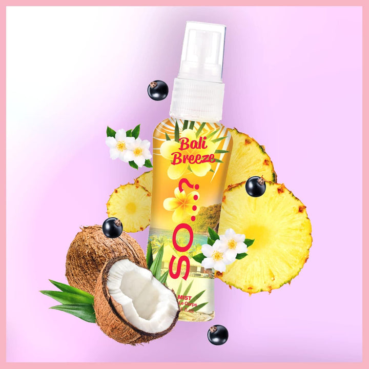 Escapes Grande Womens Gift Set with Ibiza Dreams, Bali Breeze, Mykonos Nights, Santorini, Seychelle Sands, Hawaiian Honey, Body Mist Fragrance Spray Set (6 X 50Ml.)§