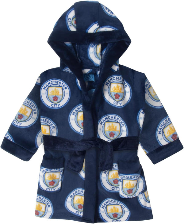Baby Dressing Gown Toddler Robe Hooded Fleece OFFICIAL Gift