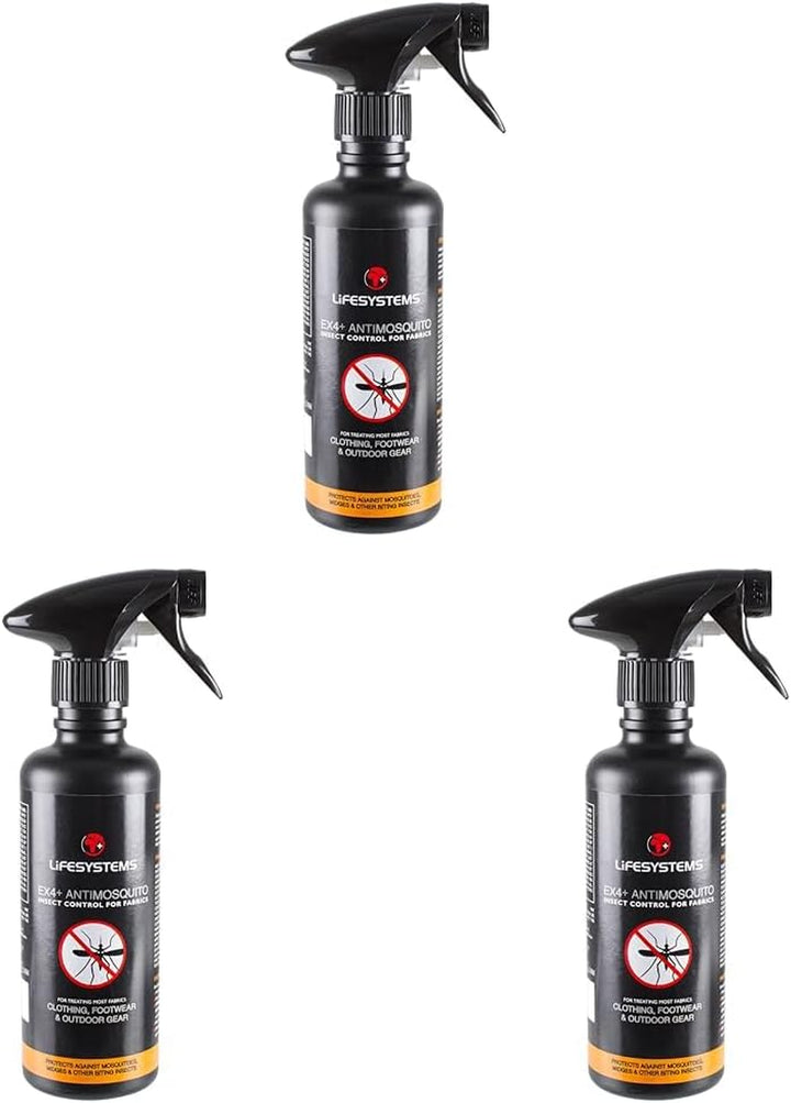 Ex4 anti Mosquito Clothing, Footwear and Outdoor Gear Treatment - 350Ml Spray | Protect against Mosquitoes, Midges, Biting Insects