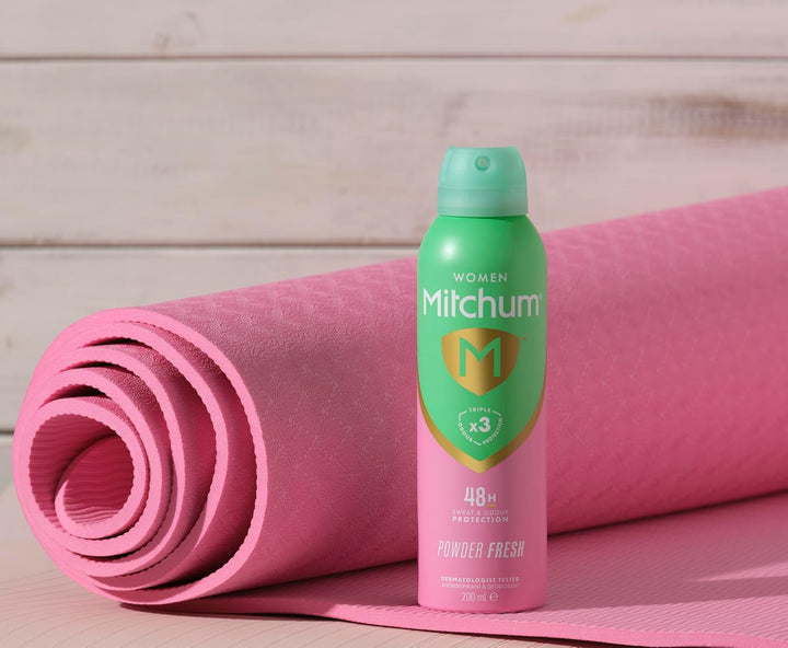 Women Triple Odor Defense 48HR Protection Deodorant Spray & Antiperspirant (200Ml), Powder Fresh