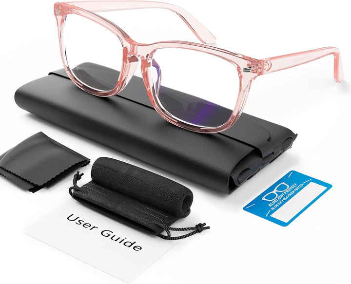 Blue Light Blocking Glasses, Gaming Computer Glasses anti Glare Headache Eyes Strain Glasses with Blue Light Filter, Super Light Weight Fashion