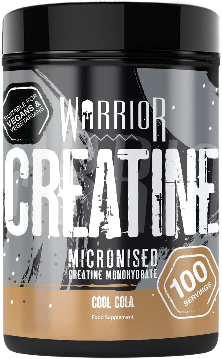Creatine Monohydrate Powder 300G - Pure Micronised Creatine Powder Supplement - 60 Servings - Vegan - for Men & Women - Pre & Post Workout Strength, Muscle Growth & Recovery (Cool Cola)